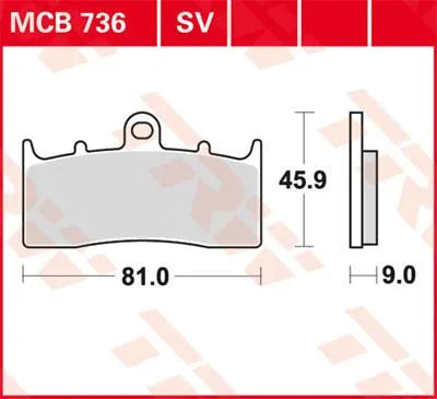 Trw Sv Series Sintered Brake Pads For Front Brake - Front