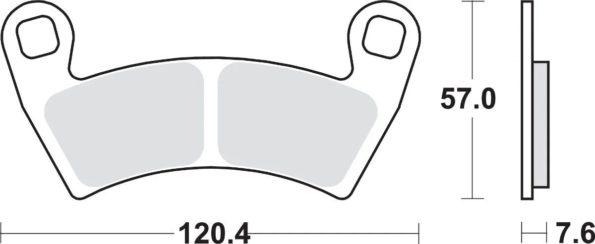Sbs Si Offroad Sintered Bromsbelägg - Fram & Bak