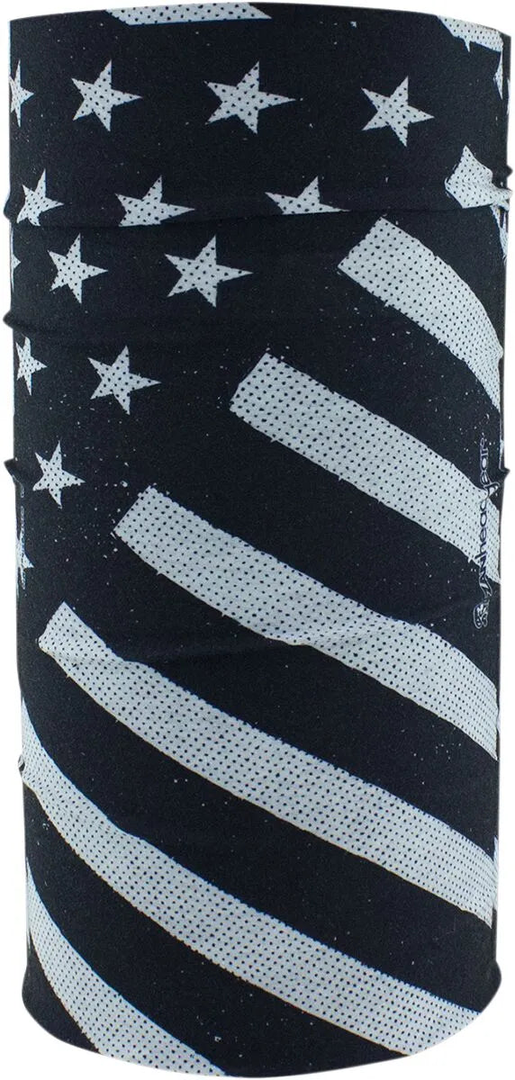 Zan Headgear Motley Tube Fleece Lined Neck Tube Flag Graphic
