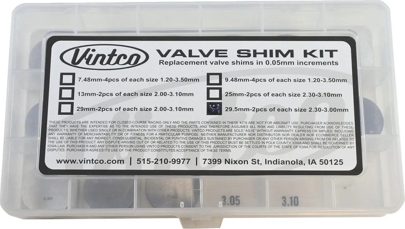 Vintco Shim Kit - Valve Adjustment Shims