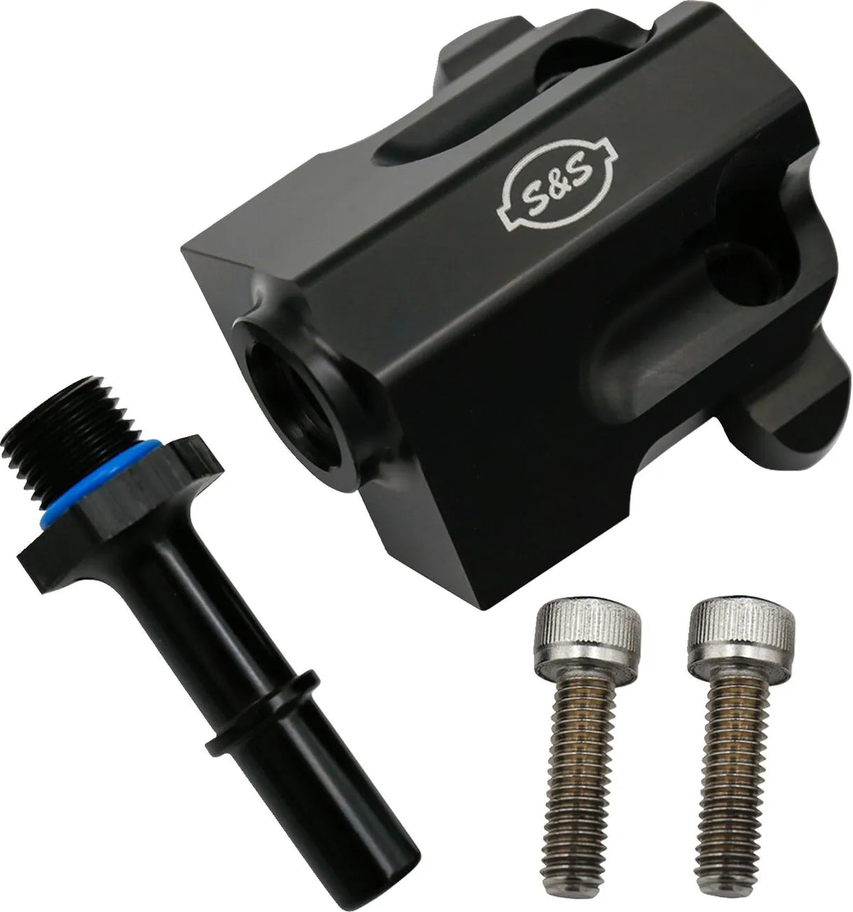 S&S Cycle Billet M8 Black Fuel Rail Kit for Harley Davidson