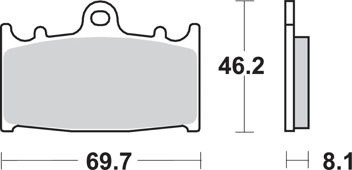 Sbs Hs Street Excel Sintrade Fram Bromsbelägg - Fram