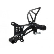 Trw Rearset Footrest - Black Anodized Aluminum