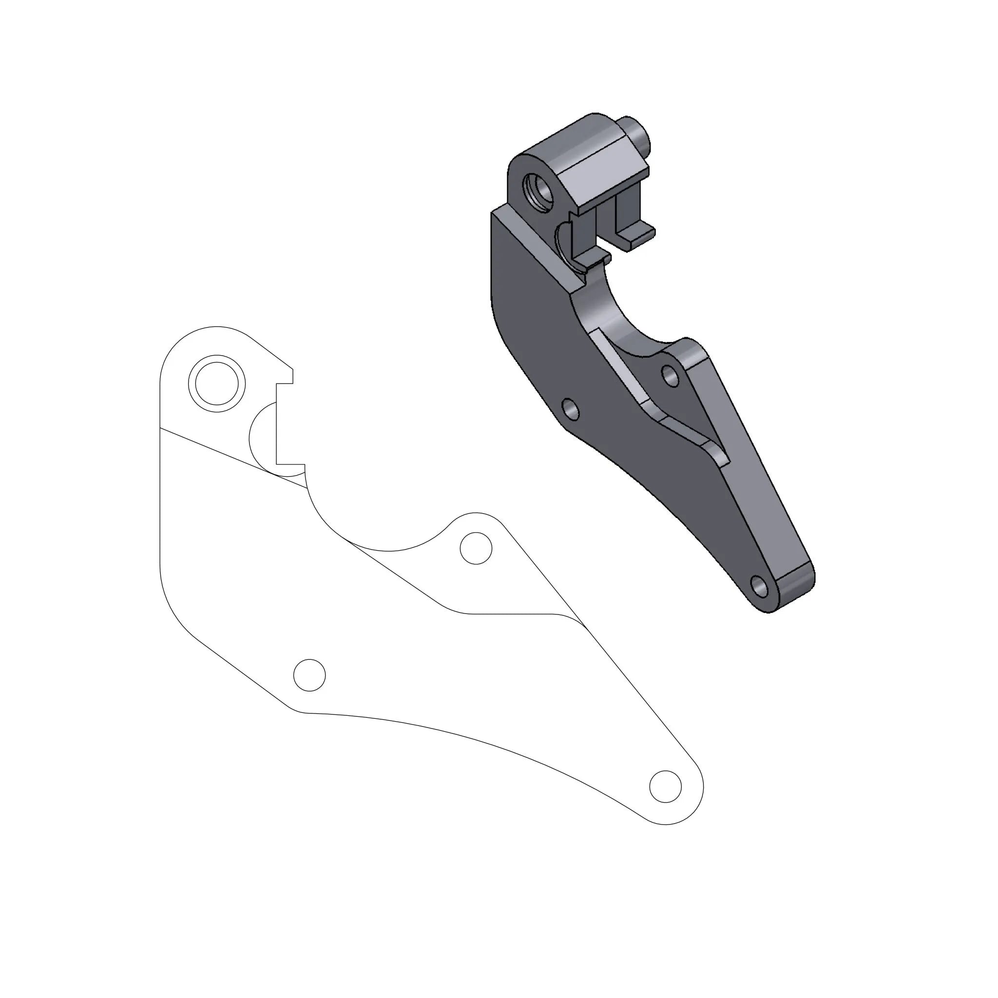Moto-master Supermoto Street Rotor Adapter Bracket
