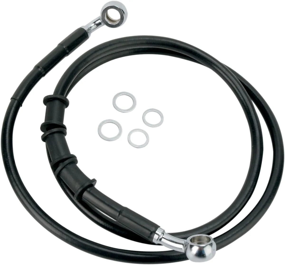 Drag Specialties Rostfritt Stål Bromsslang Kit 42"