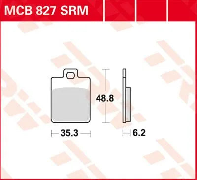 Trw Srm Series Sintered Scooter Brake Pads - Front & Rear
