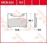 Trw Sv Series Sintrade Bromsbelägg - Fram