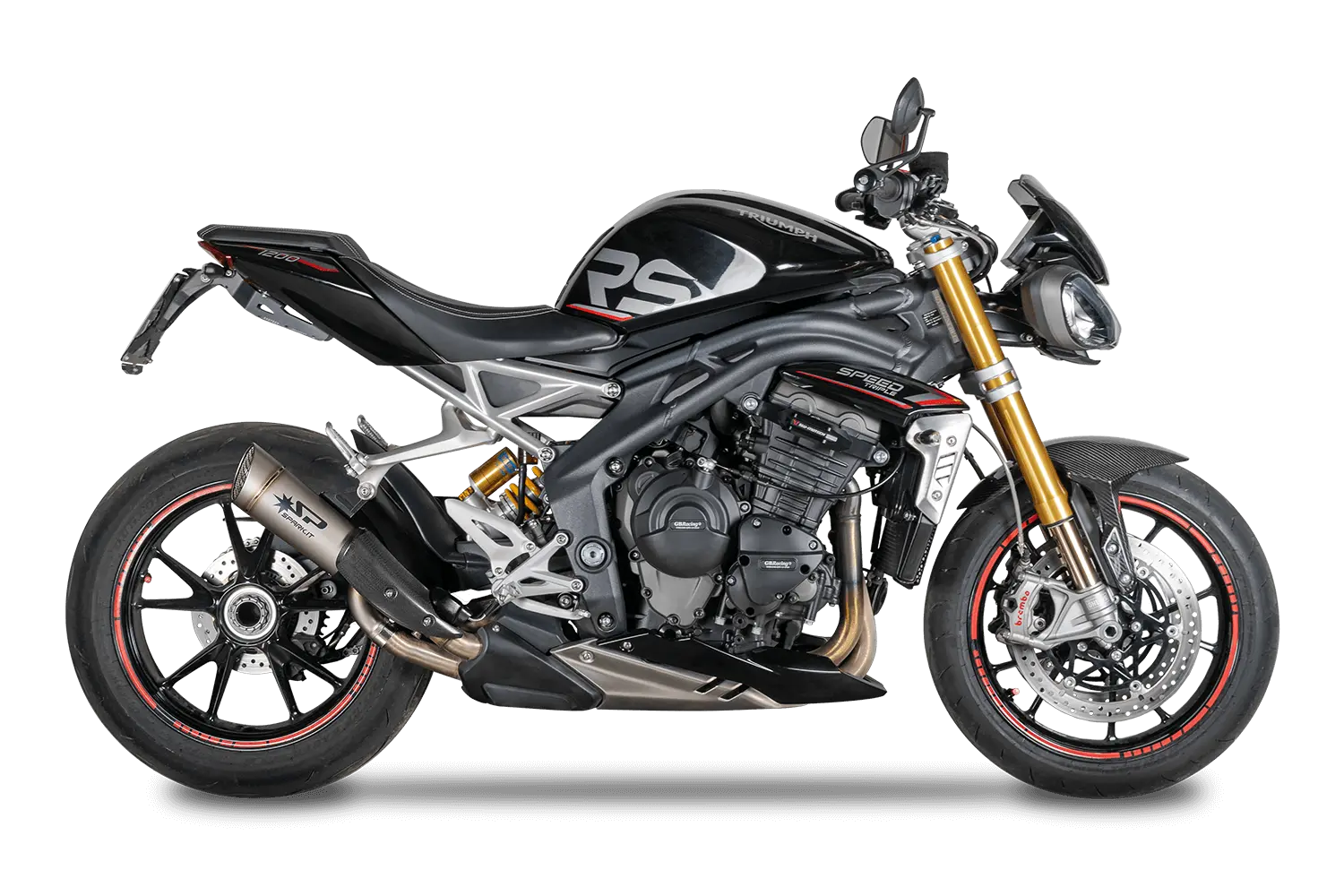 Spark Grid-o Titanium Slip-On Avgasrör Kit - ECE Väglaglig