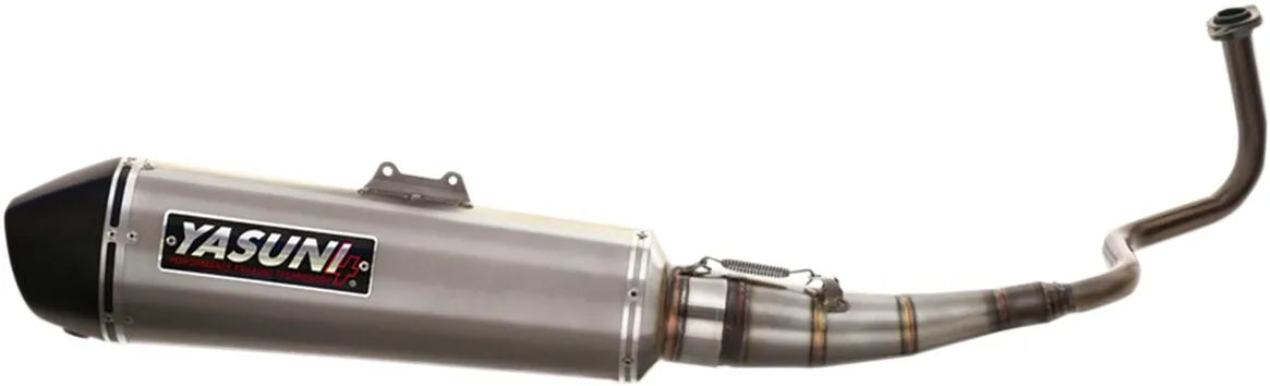Yasuni Maxiscooter 4t Komplett Avgassystem - Titanium Look - ECE Väglaglig