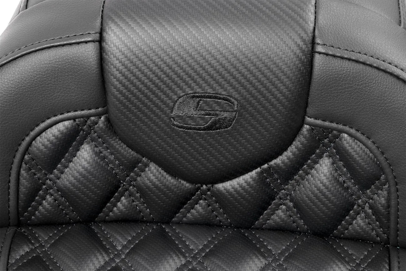 Saddlemen Roadsofa Lattice Stitch Seat - For Harley Davidson