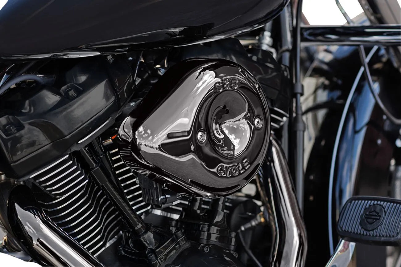 S&s Cycle Stealth Teardrop Air Cleaner Cover - Lava Chrome