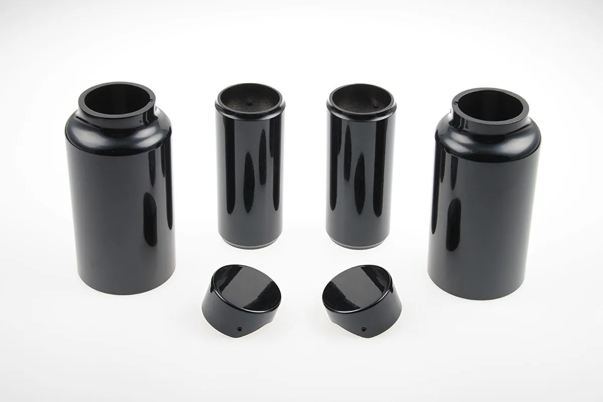 Cult Werk Fork Covers - Gloss Black Aluminum