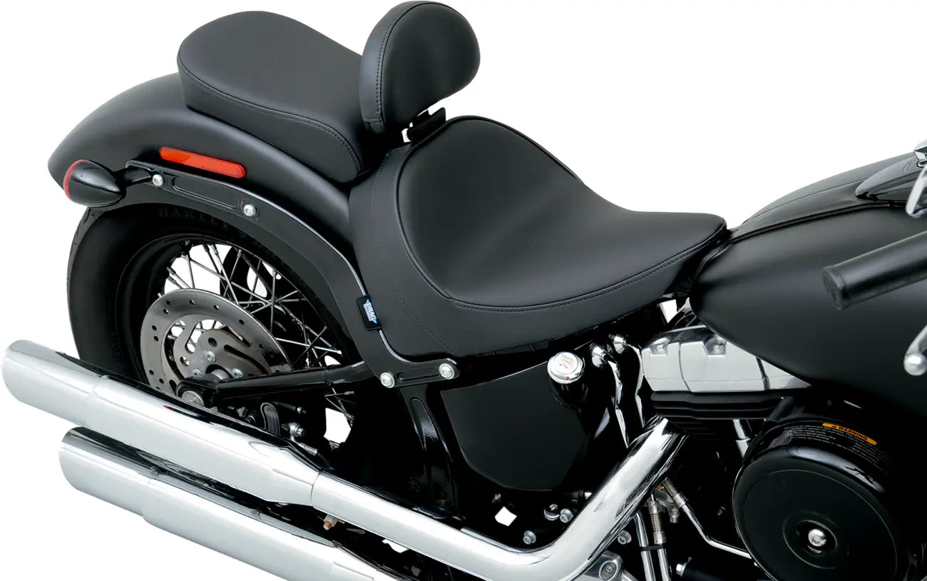 Drag Specialties Backrest Compatible Solo Seat - For Harley Davidson