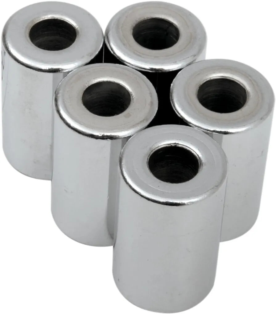 Drag Specialties Chrome Spacers for 1/4" Bolts