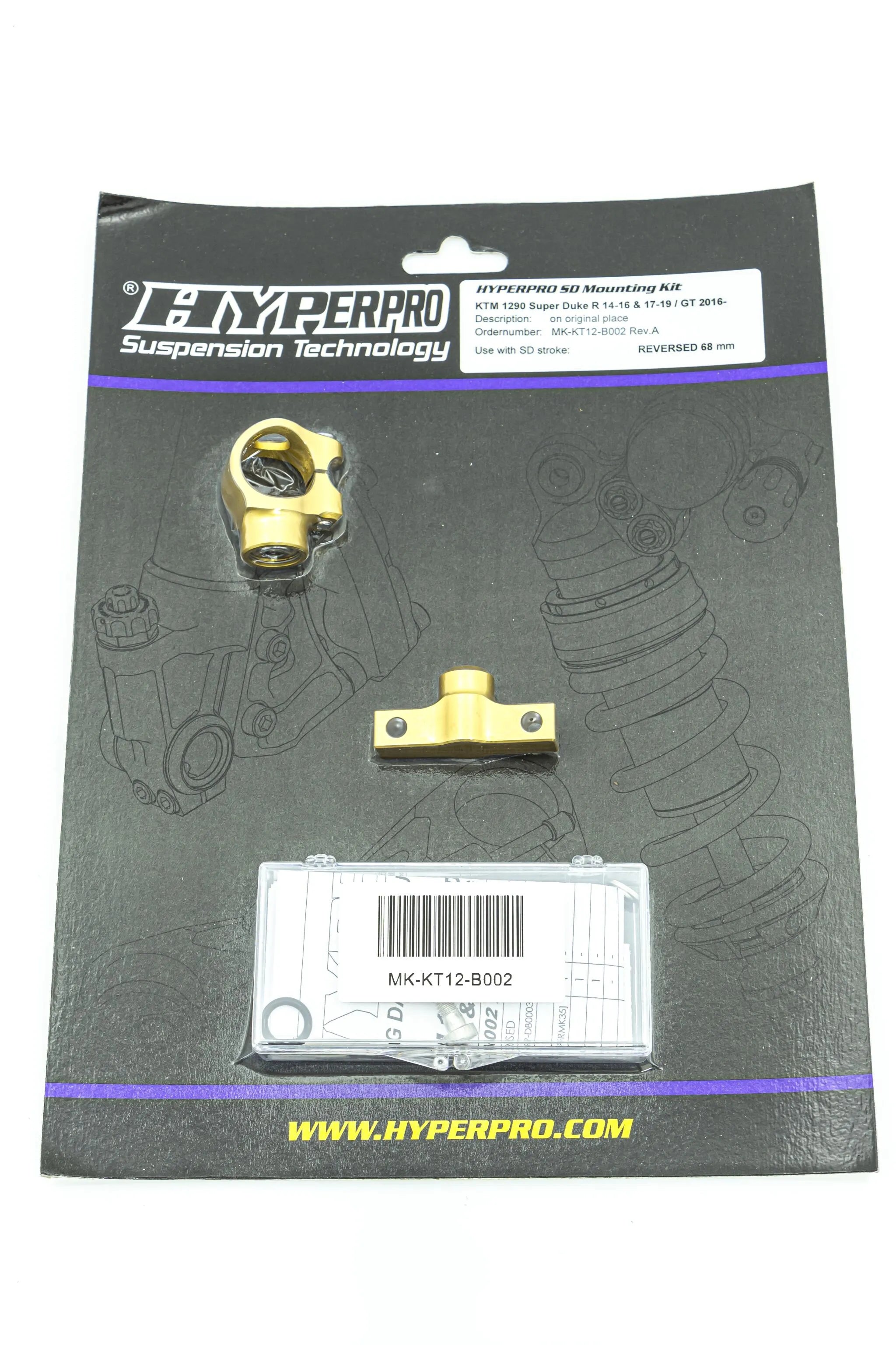 Hyperpro Steering Damper Mounting Kit