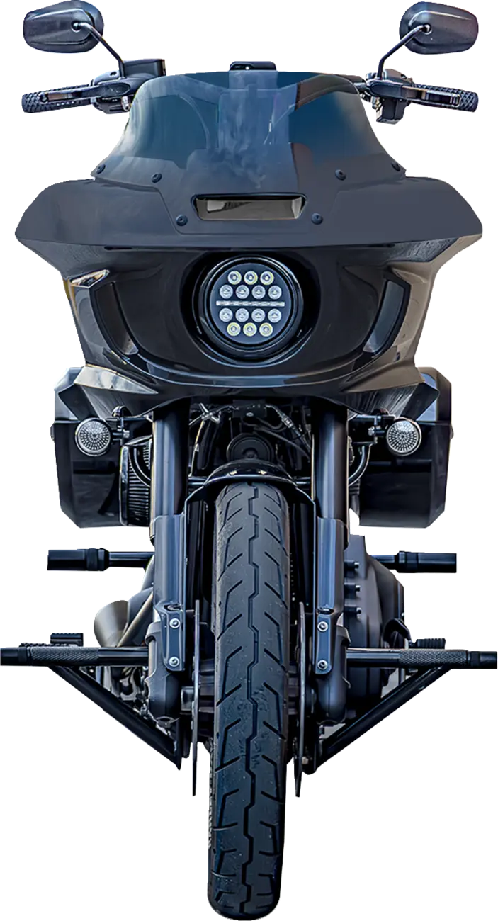 Burly Brand Brawler Kit Front Black For Harley-davidson