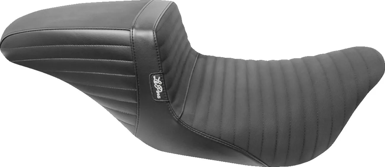 Le Pera Kickflip Seat - Black Vinyl - For Harley Davidson