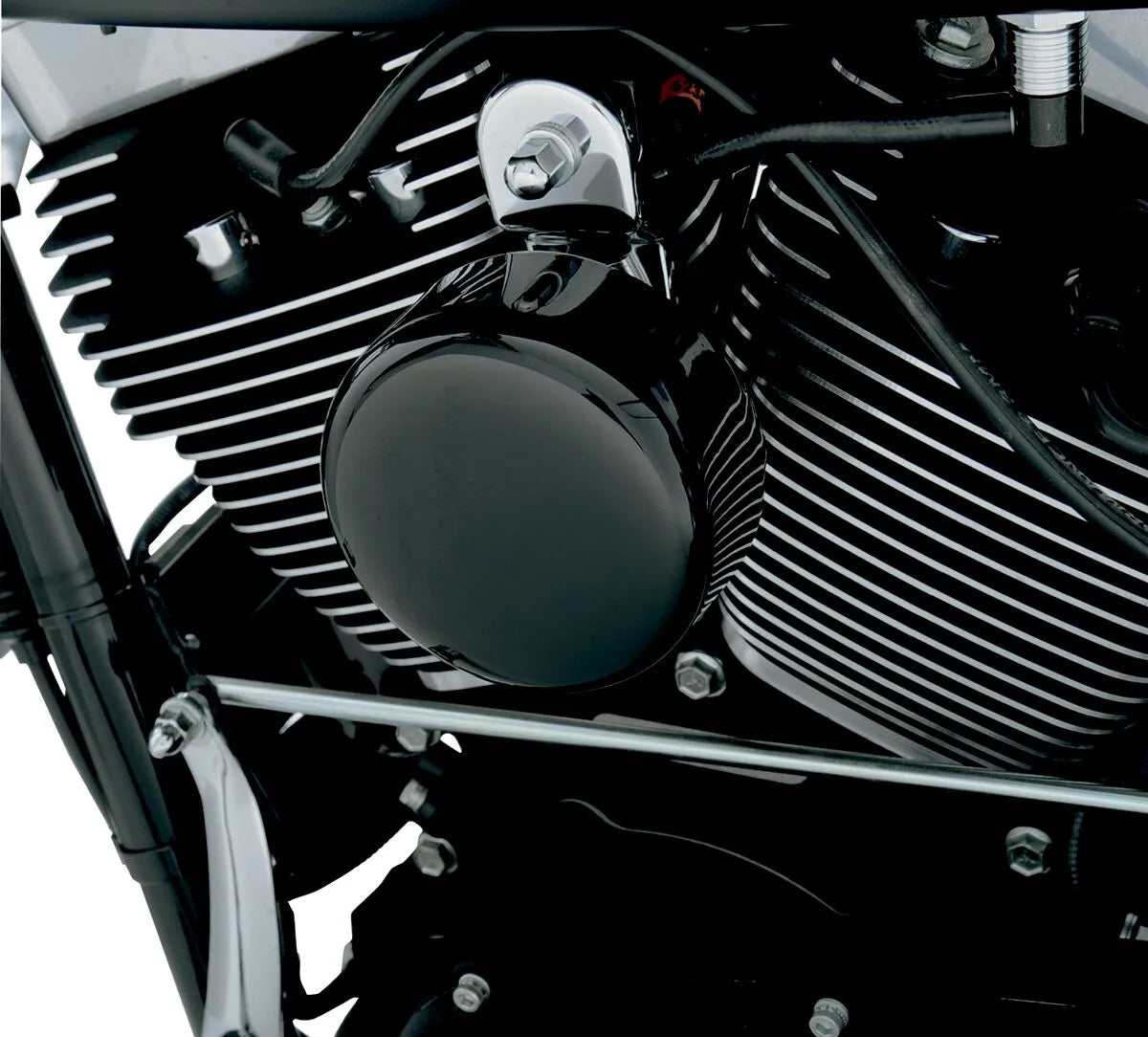 Drag Specialties Horn Cover - Black Steel, 4-5/8"
