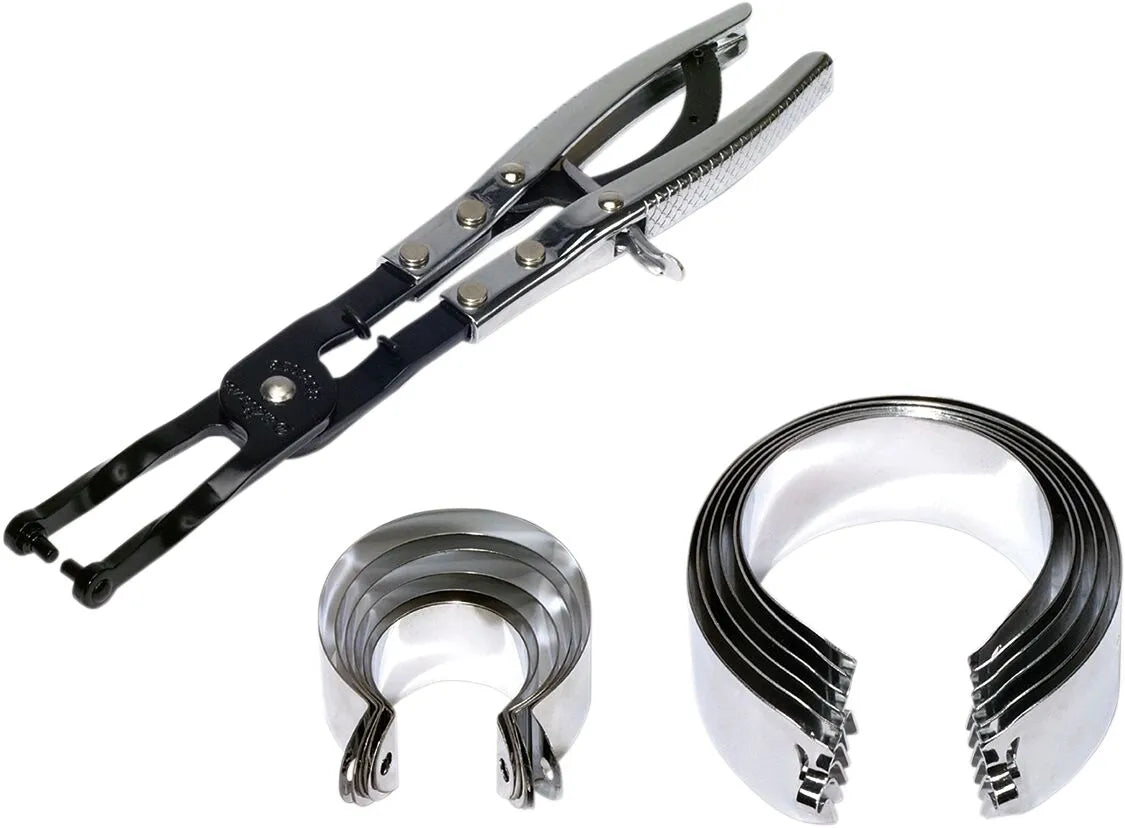 Bikeservice Piston Ring Compressor Set For Engine Work