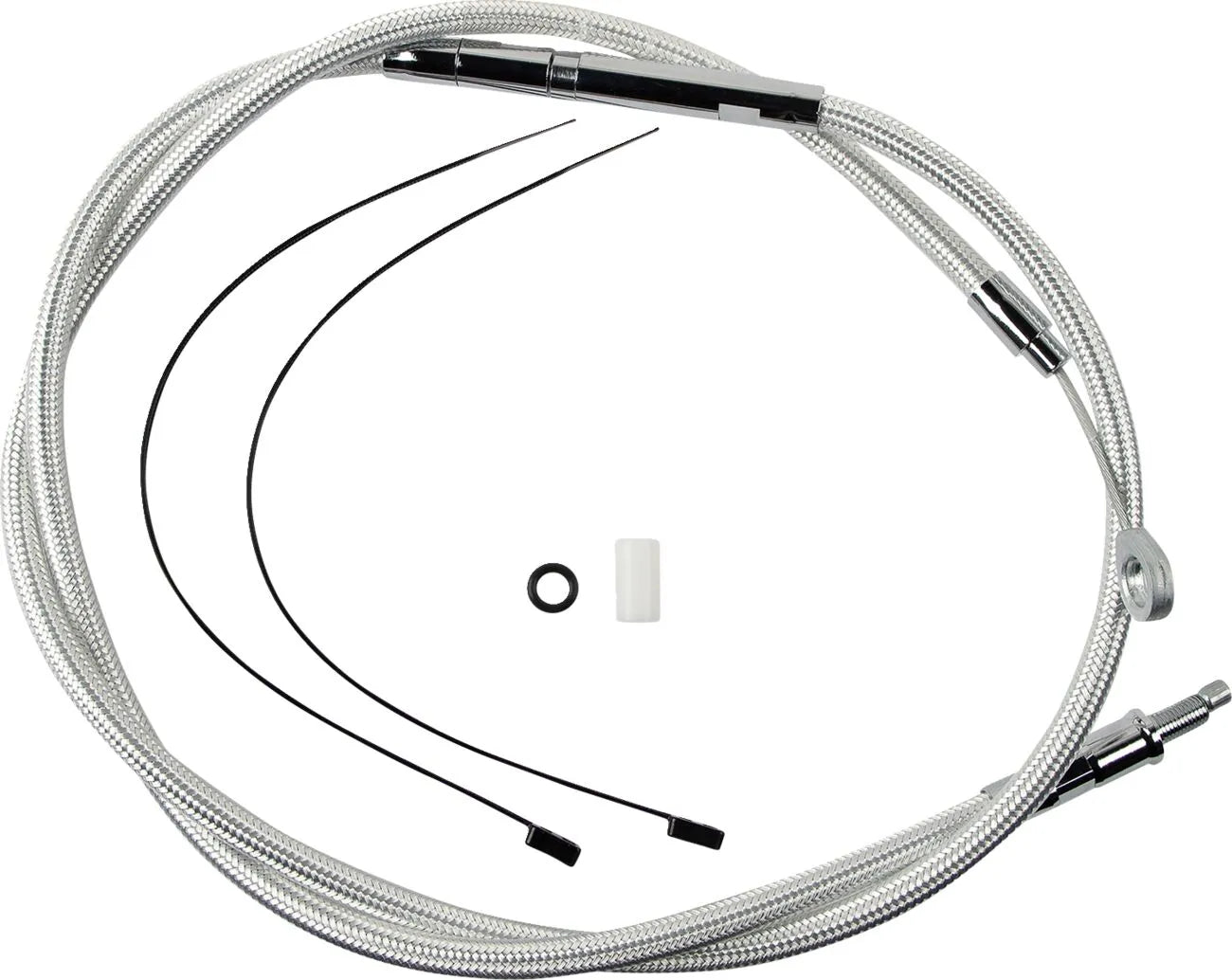 Magnum Shielding Braided Clutch Cable For Harley - Chrome