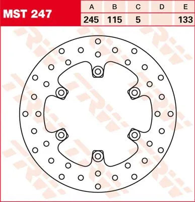 Trw Round Fixed Brake Rotor 220-250mm - Fram & Bak
