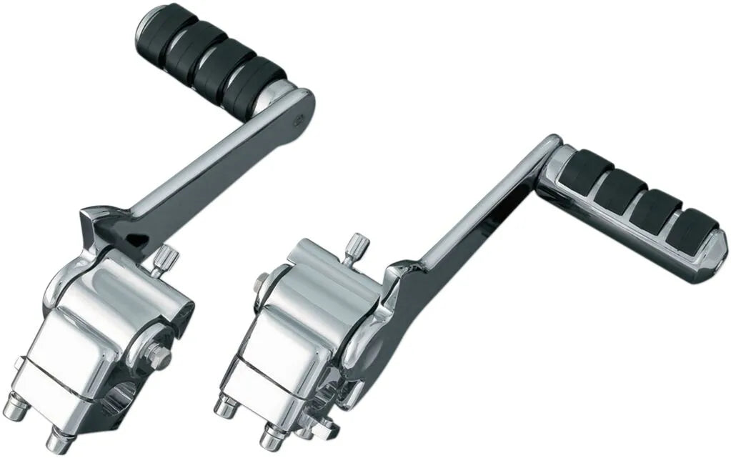 Kuryakyn Adjustable Passenger Pegs - Black/chrome