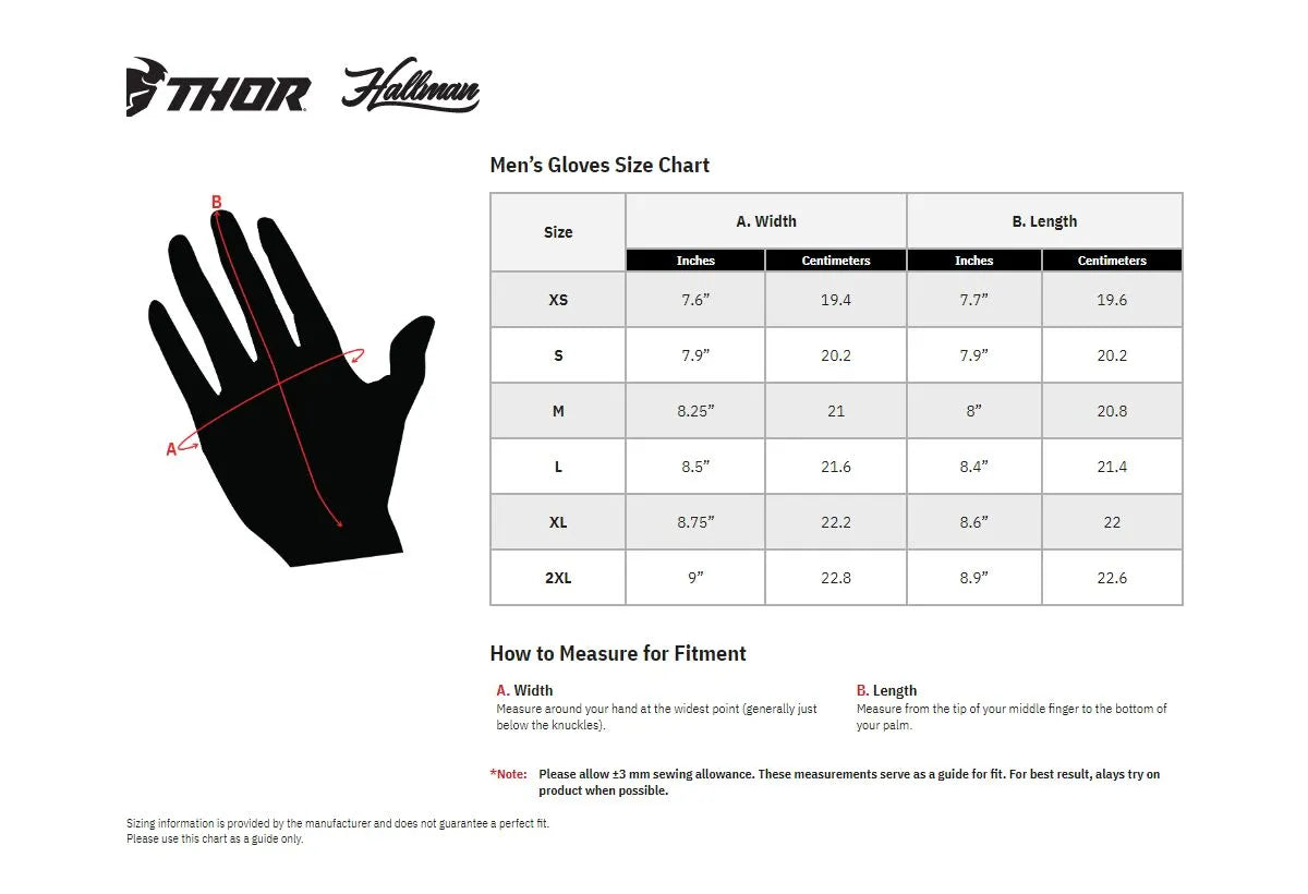 Thor Mainstay Gloves - Black/Charcoal Gray