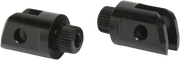 Arlen Ness Splined Peg Mount - Black Aluminum