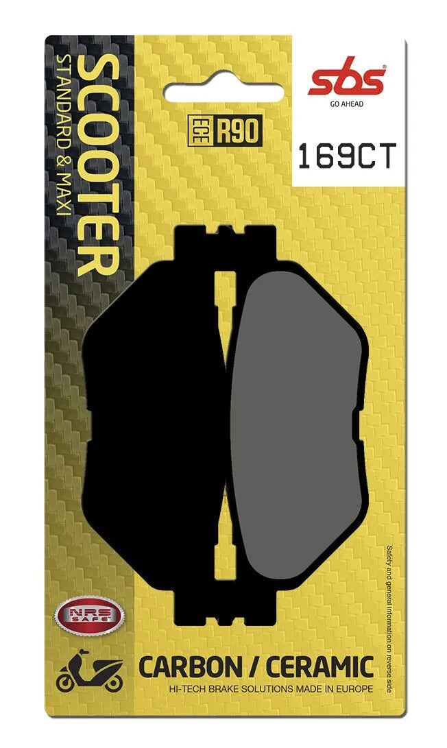 Sbs Ct Scooter Carbon Tech Organic Brake Pads Set - Rear