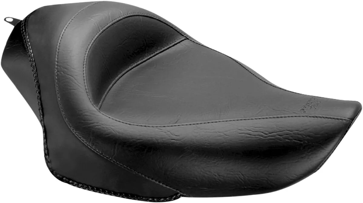 Mustang Solo Seat - Black Vinyl Comfort - For Harley Davidson
