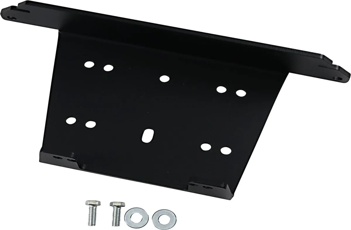Moose Offroad- Snow Black Steel Front Winch Mount for Polaris