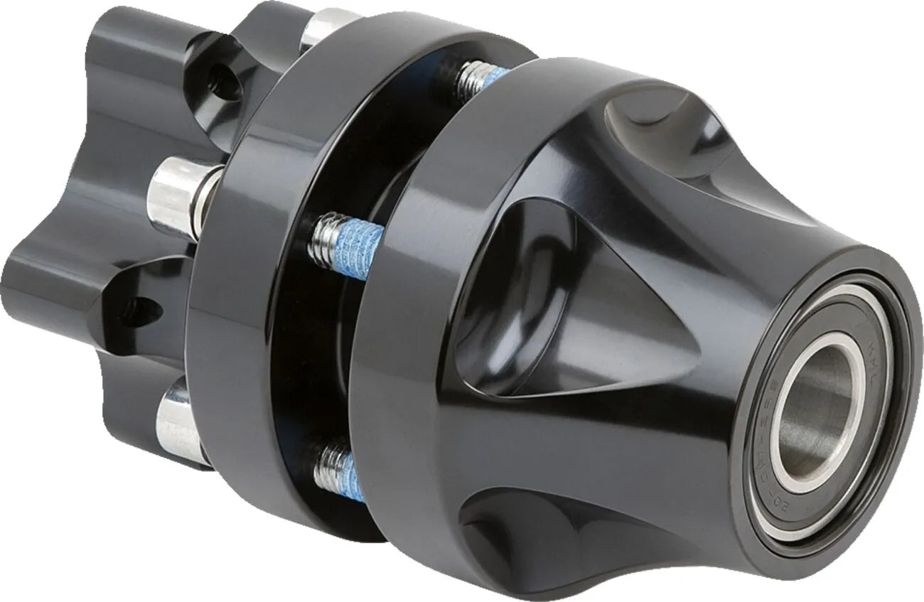 Arlen Ness Cartridge Hub - Billet Aluminum, Black Anodized