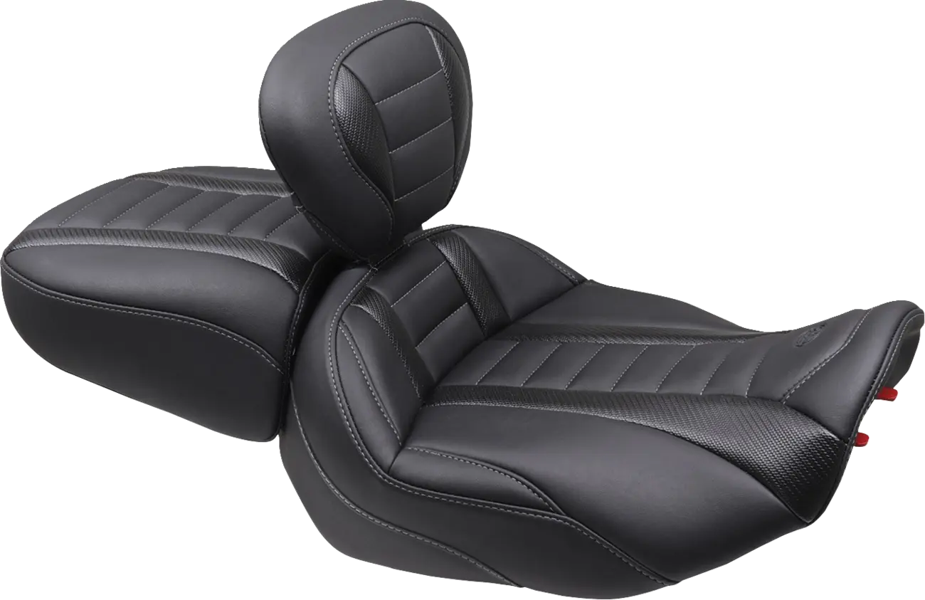 Mustang Deluxe Touring Passenger Seat - For Harley Davidson