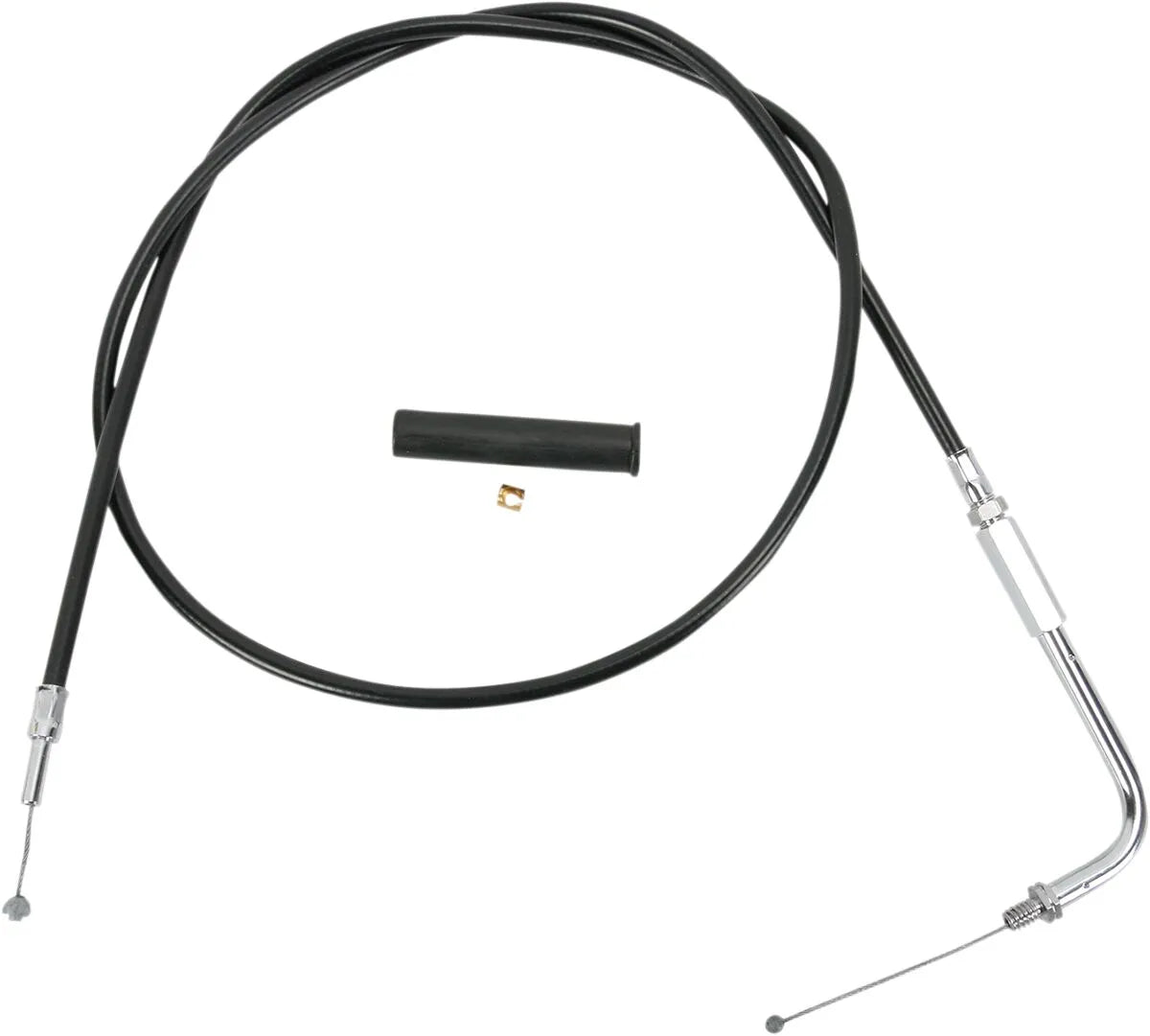 DRAG SPECIALTIES Black Vinyl Throttle Cable 38in Housing