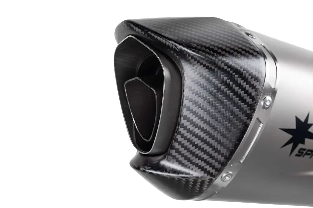 Spark Force Evo Slip-On Avgassystem Med Kolfiber Ändstycke - ECE Väglaglig