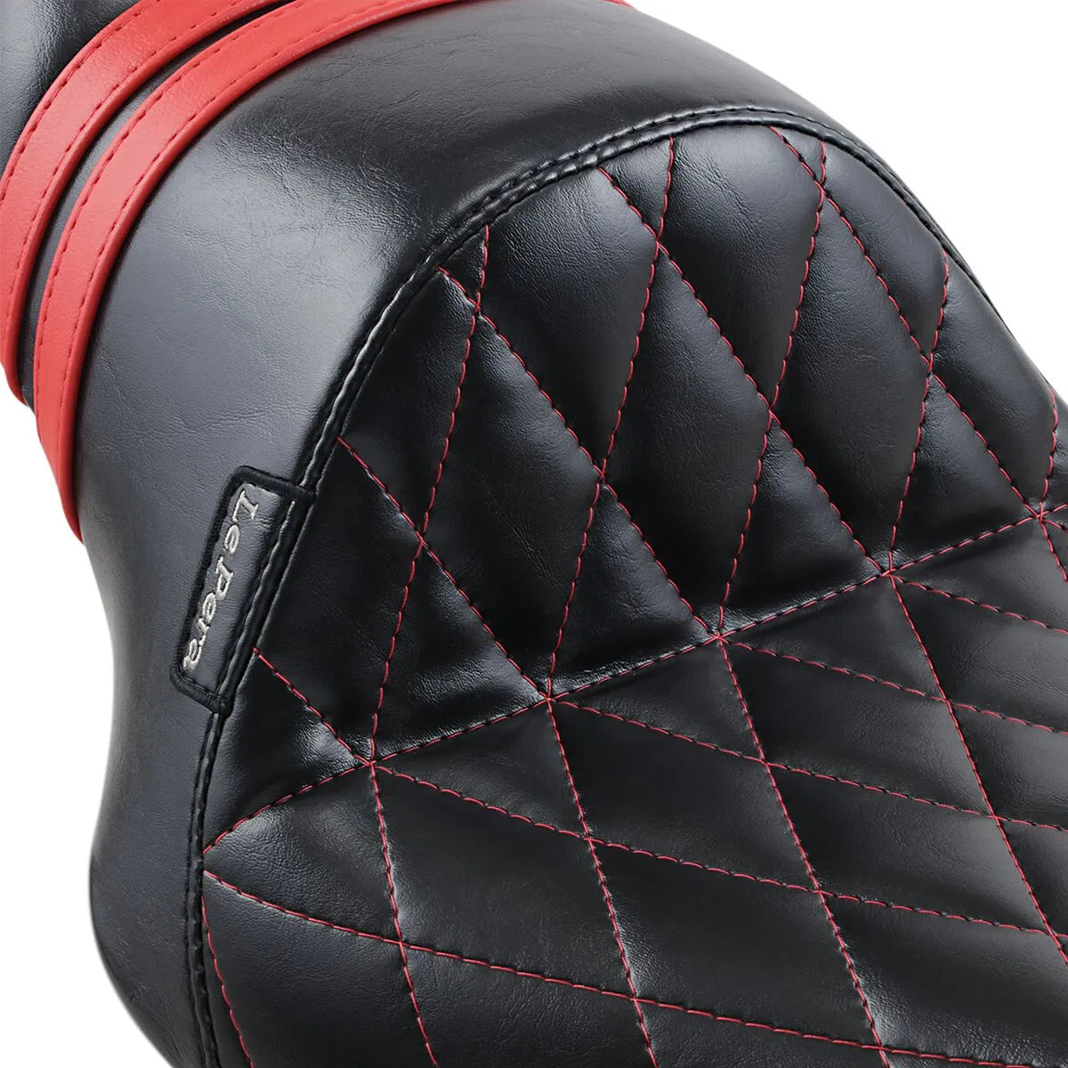 Le Pera Stubs Spoiler Solo Seat - Diamond - Black/Red - LK-416DMRED