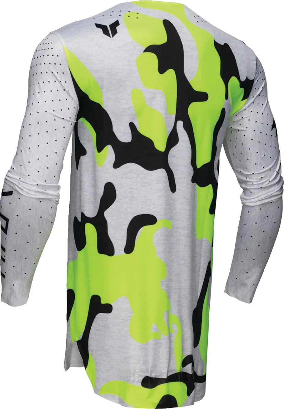Thor Sportmode Riot Jersey - Black, Fluorescent Yellow, Light Gray, White