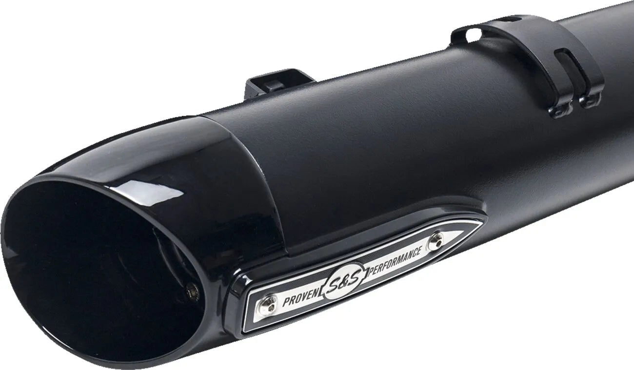 S&S Cycle 4" Broadhead Slip-on Ljuddämpare - Svart
