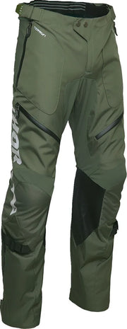 Thor Terrain Over-the-boot Dual Sport Pants - Charcoal Gray/Military Green