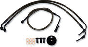 La Choppers Midnight Braided Bromsslang Kit