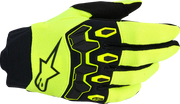 Alpinestars Youth Full Bore V2 Mx Gloves - Black/Fluorescent Yellow