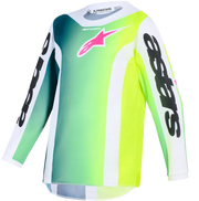 Alpinestars Youth Fluid Portl Jersey - Black/Green/White