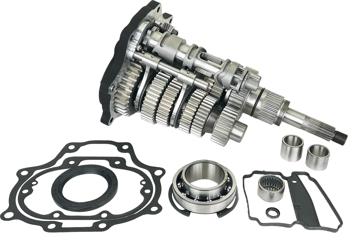 Jims Fat 6 M8 6-Speed Gear Kit Black for Harley Davidson