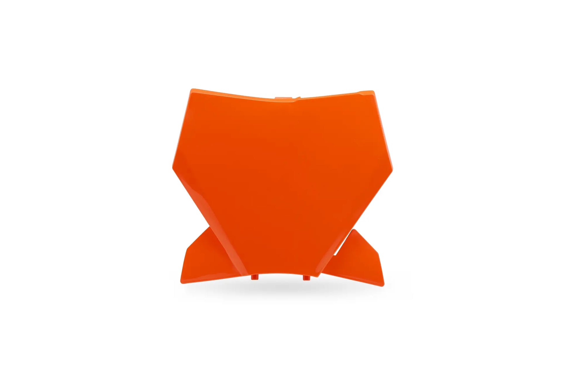 UFO MX Front Number Plate, Gloss Orange ABS