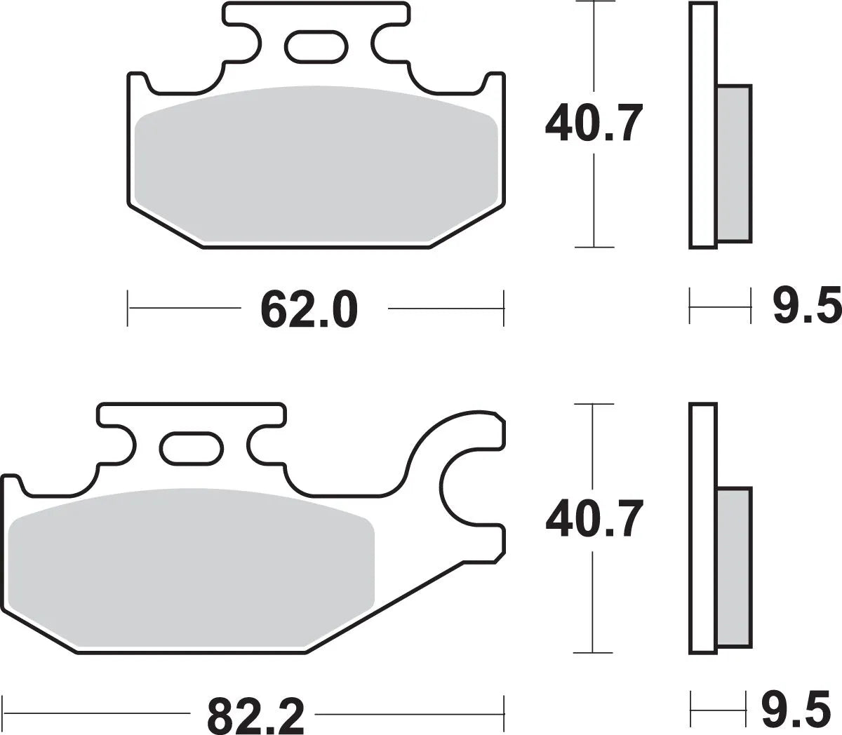 Sbs Si Offroad Sintered Bromsbelägg - Fram & Bak