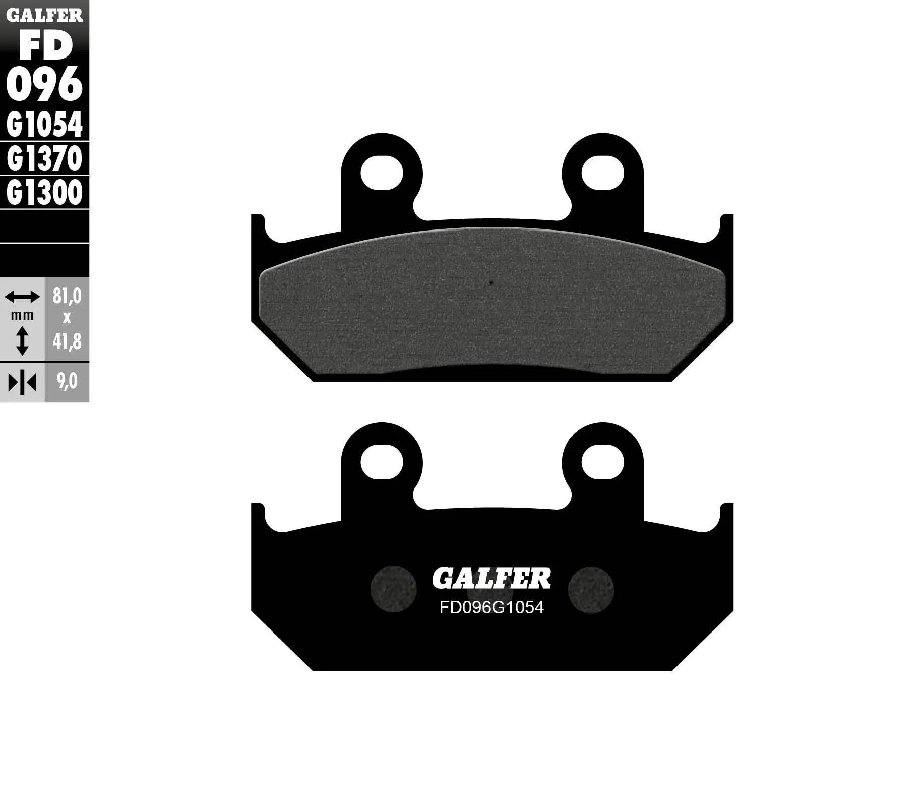 Galfer Semi-metallic Brake Pads For Oem Replacement - Front