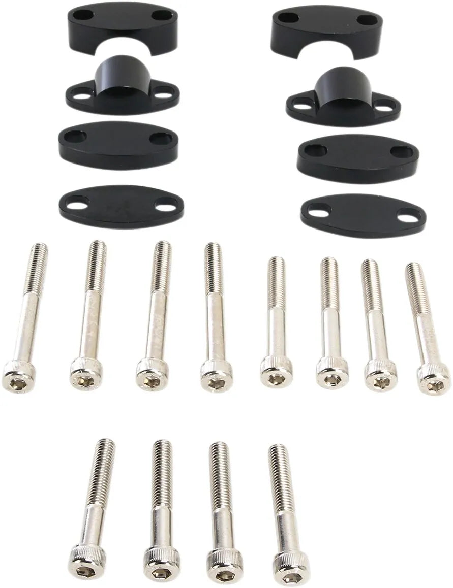 Emgo Aluminum Handlebar Riser Kit - 28.6mm
