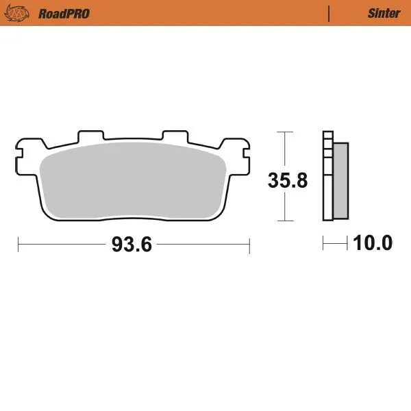 Moto-master Roadpro Sinter Scooter Brake Pads
