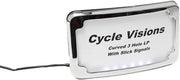 Cycle Visions Led Lighted License Plate Frame - 3-hole Mount