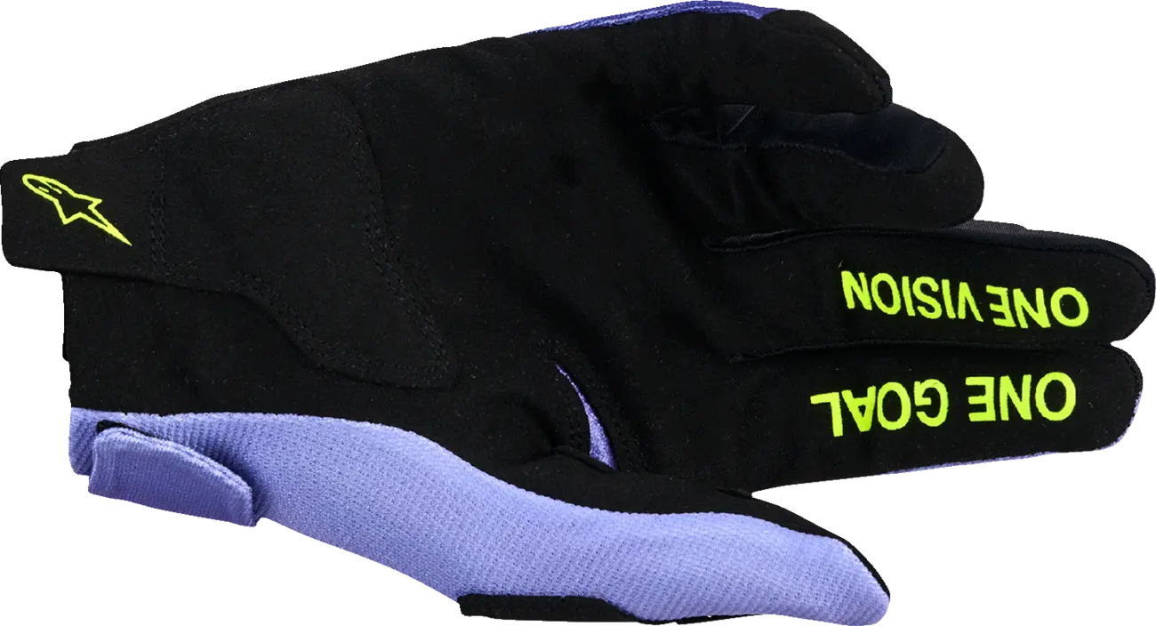 Alpinestars Radar Gloves - Black/Purple/Fluorescent Yellow